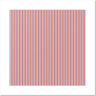 Red and Purple Stripes Pattern Posters and Art